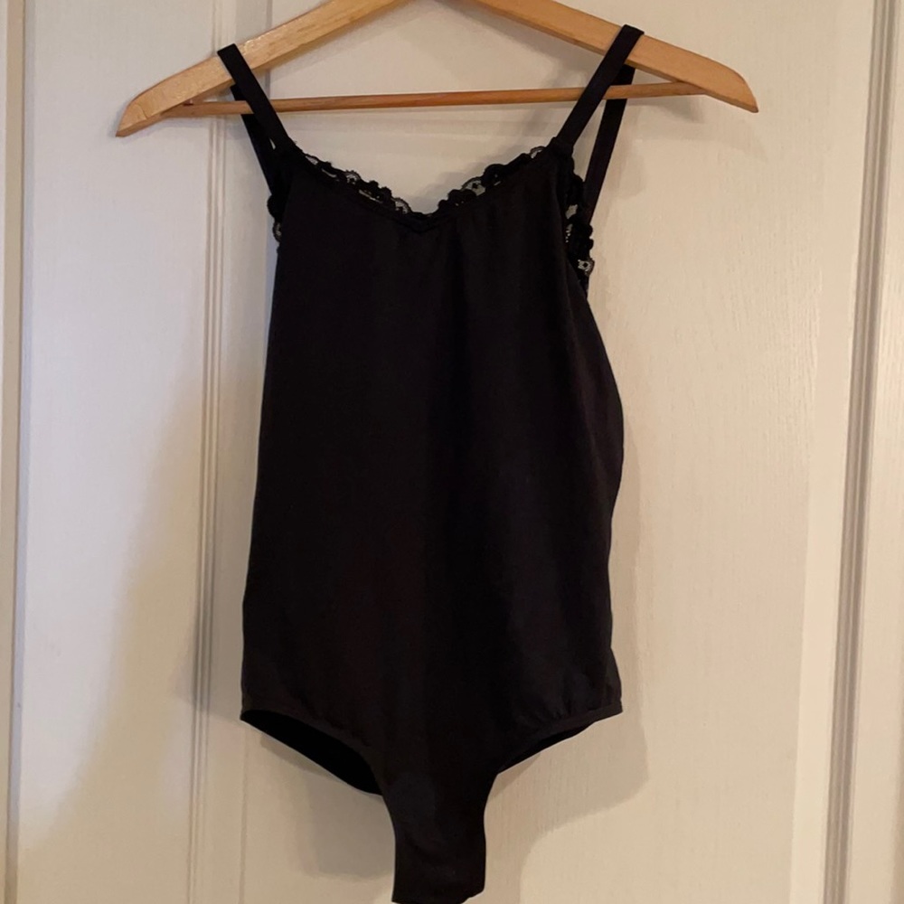 Girls Capezio black dance leotard